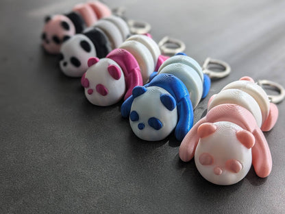 赤ちゃんパンダ　ふりふりキーホルダー(全4色×全2サイズ)